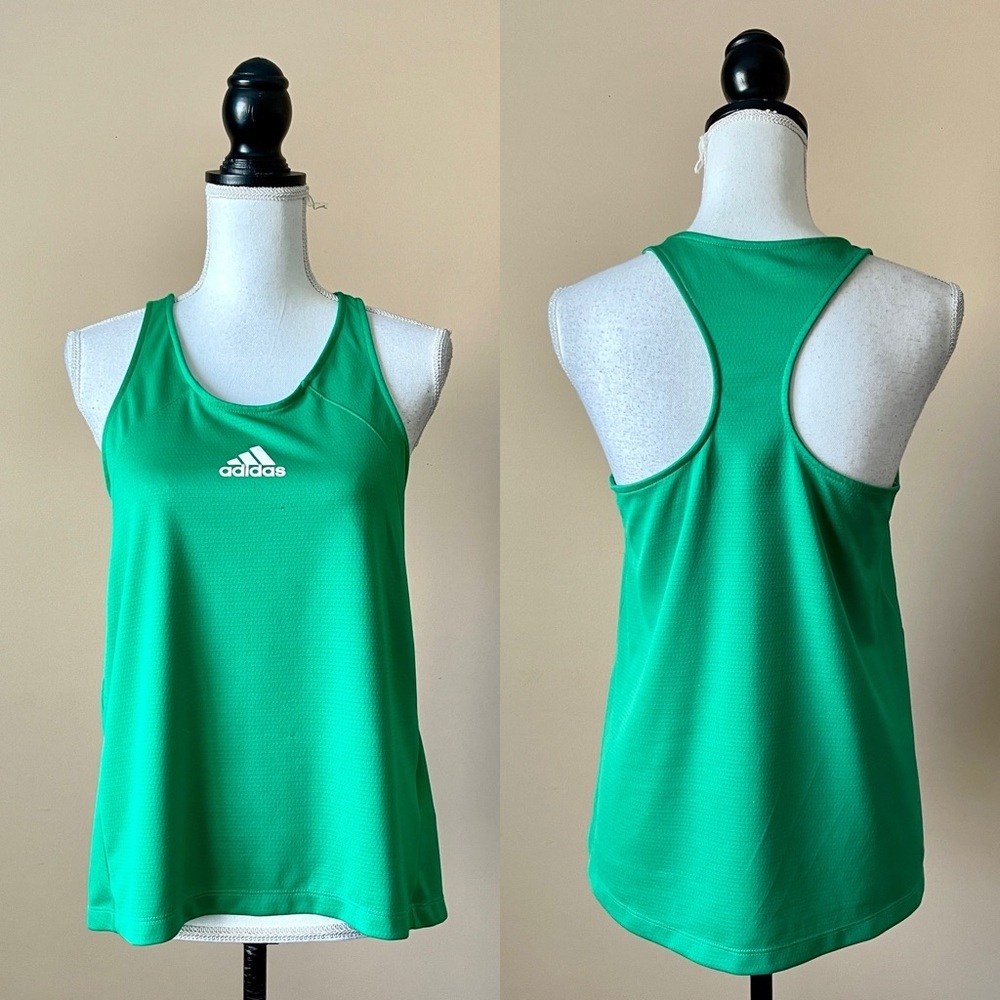 ADIDAS | Green Running Tank Top Sz S